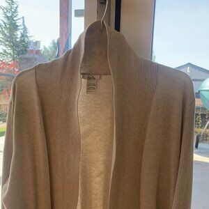 Isla Neutral Cardigan Tucked Back  Size L